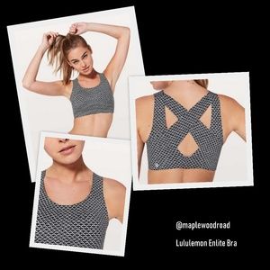 Lululemon Enlite Bra Monochromic Black 36D